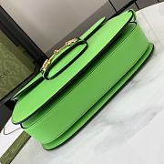 Gucci Horsebit 1955 Small Shoulder Bag Electric Green 25x18x8cm - 3