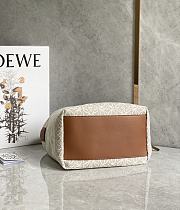 Loewe Small Cubi Bag In Anagram Jacquard Cubi Shoulder Bag Beige 27x18x13cm - 6