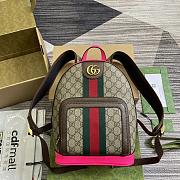 Gucci Ophidia GG Small Backpack Beige/ Ebony Fuchsia 22x29x15cm - 1