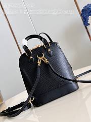 LV Alma Backpack Epi Leather Black M25103 15x20x10cm - 3