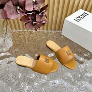 Loewe Anagram Padded Slide In Lambskin Warm Desert - 5