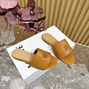 Loewe Anagram Padded Slide In Lambskin Warm Desert - 2