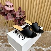 Loewe Anagram Slip-On Padded Mules Black 6cm - 1