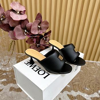 Loewe Anagram Slip-On Padded Mules Black 6cm