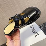 Loewe Campo Mary Jane Mule In Calfskin Black - 5