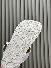 Loewe Ease Toe Post Sandal In Goatskin White - 2