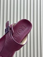 Loewe Ease Toe Post Sandal In Goatskin Purple - 4