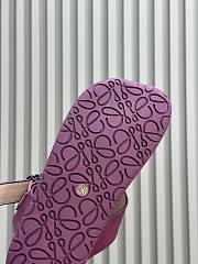 Loewe Ease Toe Post Sandal In Goatskin Purple - 2