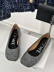 Loewe Toy Ballerina In Suede And Allover Rhinestones Black - 5