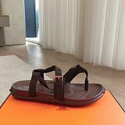 Hermes Inboard Sandal Burgundy - 2