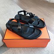 Hermes Inboard Sandal Black - 4