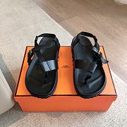 Hermes Inboard Sandal Black - 6