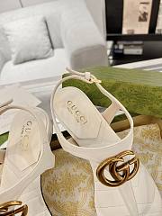 Gucci Women's Double G Sandal White - 3