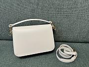 VLTN Garavani Locò Calfskin Shoulder Bag White 22x16x7cm - 4