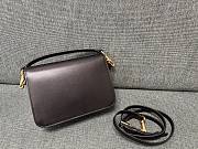 VLTN Garavani Locò Calfskin Shoulder Bag Black Gold 22x16x7cm - 2