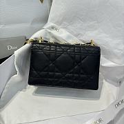 Dior Miss Caro Mini Bag Black Macrocannage Lambskin 18x12x5.5cm - 4