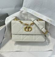 Dior Miss Caro Mini Bag Latte Macrocannage Lambskin 18x12x5.5cm - 1