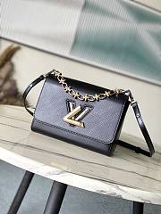 LV Twist MM Epi Leather Black M24044 23x17x9.5cm - 3