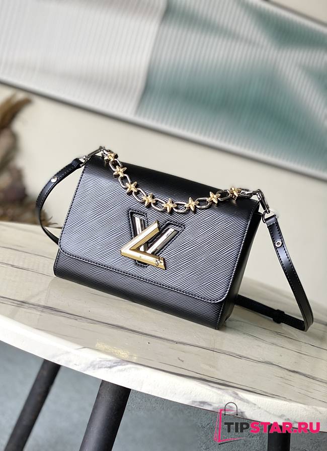 LV Twist MM Epi Leather Black M24044 23x17x9.5cm - 1