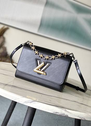 LV Twist MM Epi Leather Black M24044 23x17x9.5cm