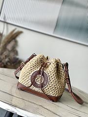 LV Noé BB Raffia Natural/ Tan M24722 22x24x15cm - 3