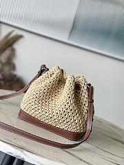 LV Noé BB Raffia Natural/ Tan M24722 22x24x15cm - 4