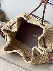 LV Noé BB Raffia Natural/ Tan M24722 22x24x15cm - 6