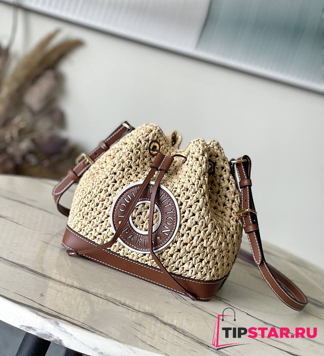 LV Noé BB Raffia Natural/ Tan M24722 22x24x15cm - 1