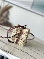 LV Noé Purse Raffia Natural/ Tan M83521 11.5x12x11.5cm - 4