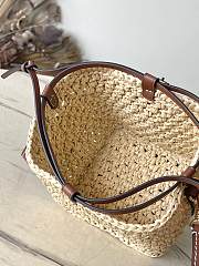 LV Noé Purse Raffia Natural/ Tan M83521 11.5x12x11.5cm - 2