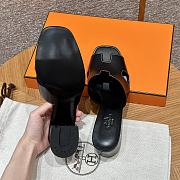 Hermes Helia 60 Sandal Black 6cm - 3