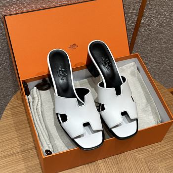 Hermes Helia 60 Sandal White 6cm