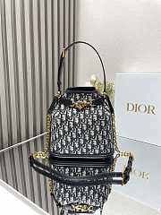 Dior Medium C'est Bag Blue Dior Oblique Jacquard Size 24x10x24.5 cm - 1