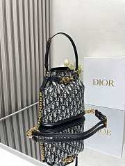 Dior Medium C'est Bag Blue Dior Oblique Jacquard Size 24x10x24.5 cm - 5