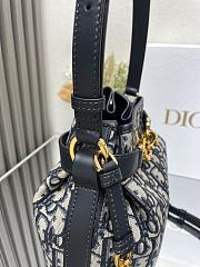 Dior Medium C'est Bag Blue Dior Oblique Jacquard Size 24x10x24.5 cm - 4