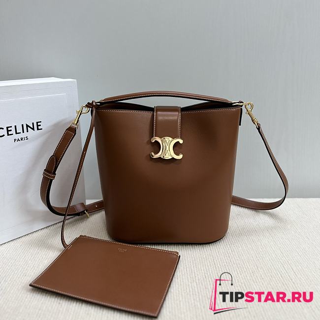 Celine Medium Louise Bag In Smooth Calfskin Tan 23.5x24x16cm - 1