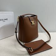 Celine Medium Louise Bag In Smooth Calfskin Tan 23.5x24x16cm - 6