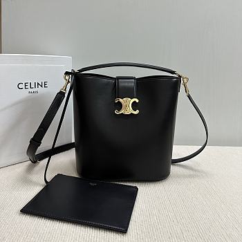 Celine Medium Louise Bag In Smooth Calfskin Black 23.5x24x16cm