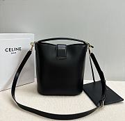 Celine Medium Louise Bag In Smooth Calfskin Black 23.5x24x16cm - 6