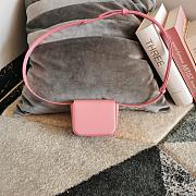 Celine Mini Claude In Shiny Calfskinpale Pink 12x9.5x4cm - 5