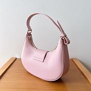 Celine Medium Ava Triomphe Bag In Smooth Calfskin Pastel Pink 24.5x 17x9cm - 4