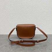 Celine Folco Cuir Triomphe In Smooth Calfskin Tan 17x14x7cm - 5