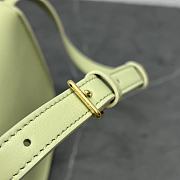 Celine Folco Cuir Triomphe In Smooth Calfskin Green 17x14x7cm - 6