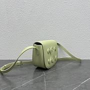 Celine Folco Cuir Triomphe In Smooth Calfskin Green 17x14x7cm - 5