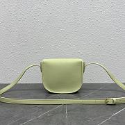 Celine Folco Cuir Triomphe In Smooth Calfskin Green 17x14x7cm - 2