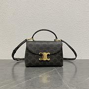 Celine Teen Nino Bag In Triomphe Canvas 20.5x8x13cm - 1