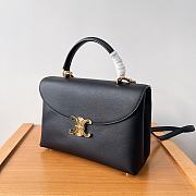 Celine Medium Nino Bag In Supple Calfskin Black 25x17.5x10cm - 4