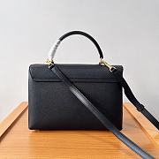 Celine Medium Nino Bag In Supple Calfskin Black 25x17.5x10cm - 3