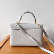 Celine Medium Nino Bag In Supple Calfskin Cloudy Grey 25x17.5x10cm - 6