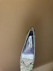 Jimmy Choo Women's Metallic Crystal Slipper 85mm - 5